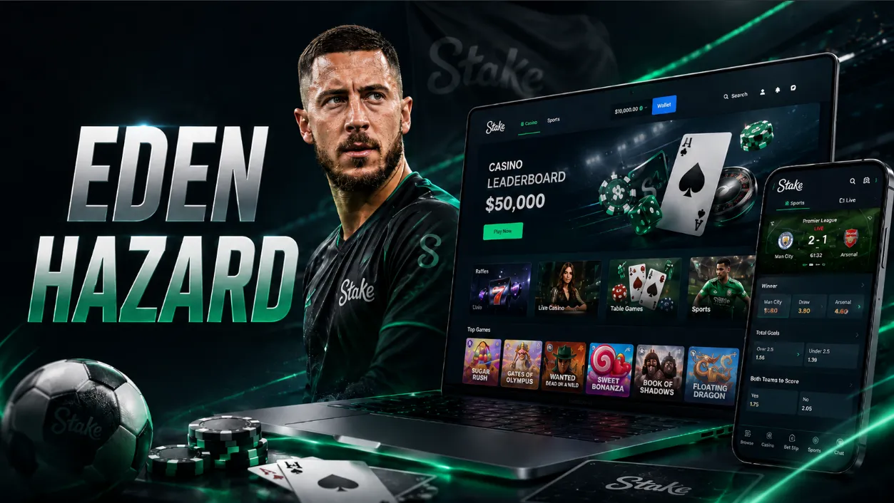 Stake Casino with Eden Hazard and Football Betting